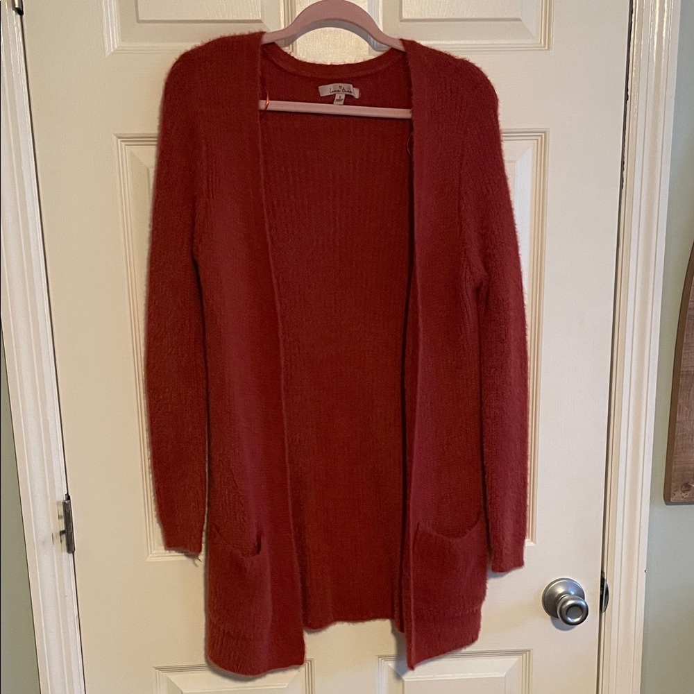 Love Tree Cozy Red Cardigan